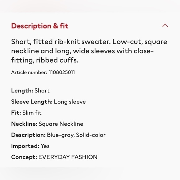 H&M Rib-knit Cropped Sweater - Picture 12 of 14